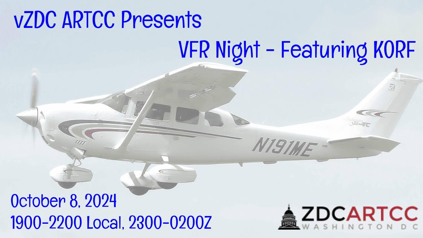 VFR Night featuring KORF